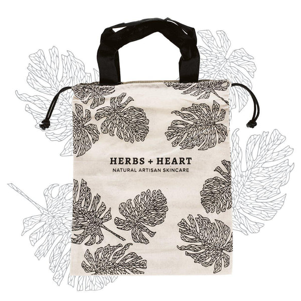 Herbs & Heart Cotton Bag - Herbs & Heart - Natural Australian Skincare